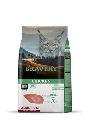 Bravery Gato Pollo Esterilizado 7 Kg