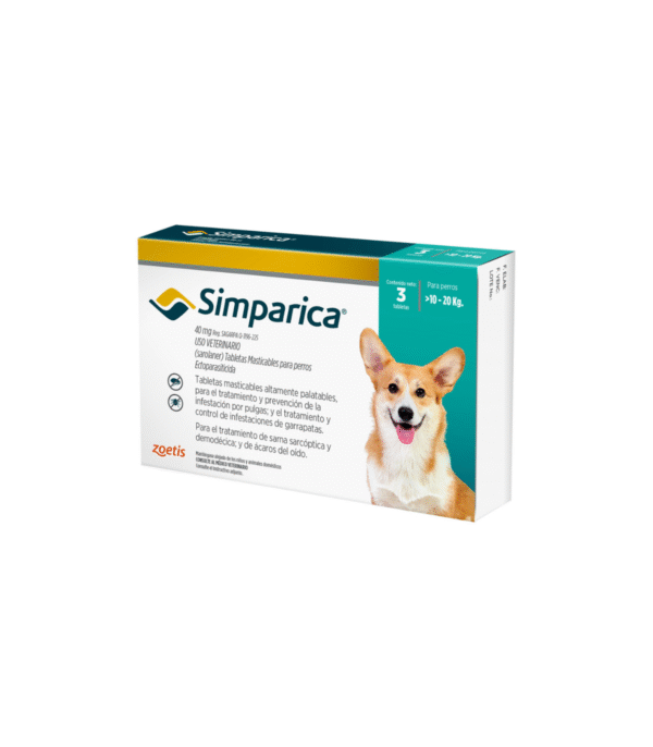Simparica 3 Past. 10-20 Kg