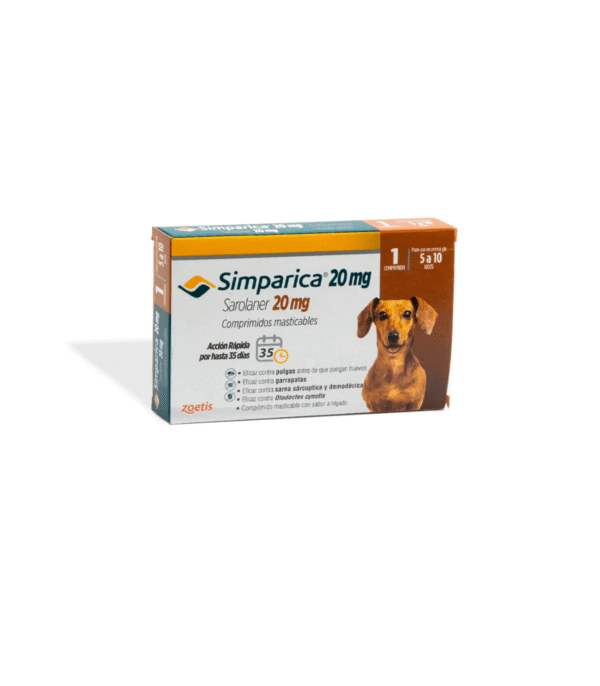 simp.5-10 1com Simparica 5-10 Kg. 1 Comprimido